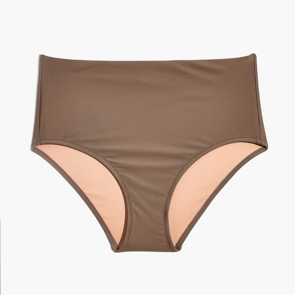 NWT Madewell Second Wave High Waisted Bikini Bottoms Castle - Picture 2 of 7